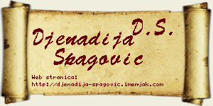 Đenadija Špagović vizit kartica